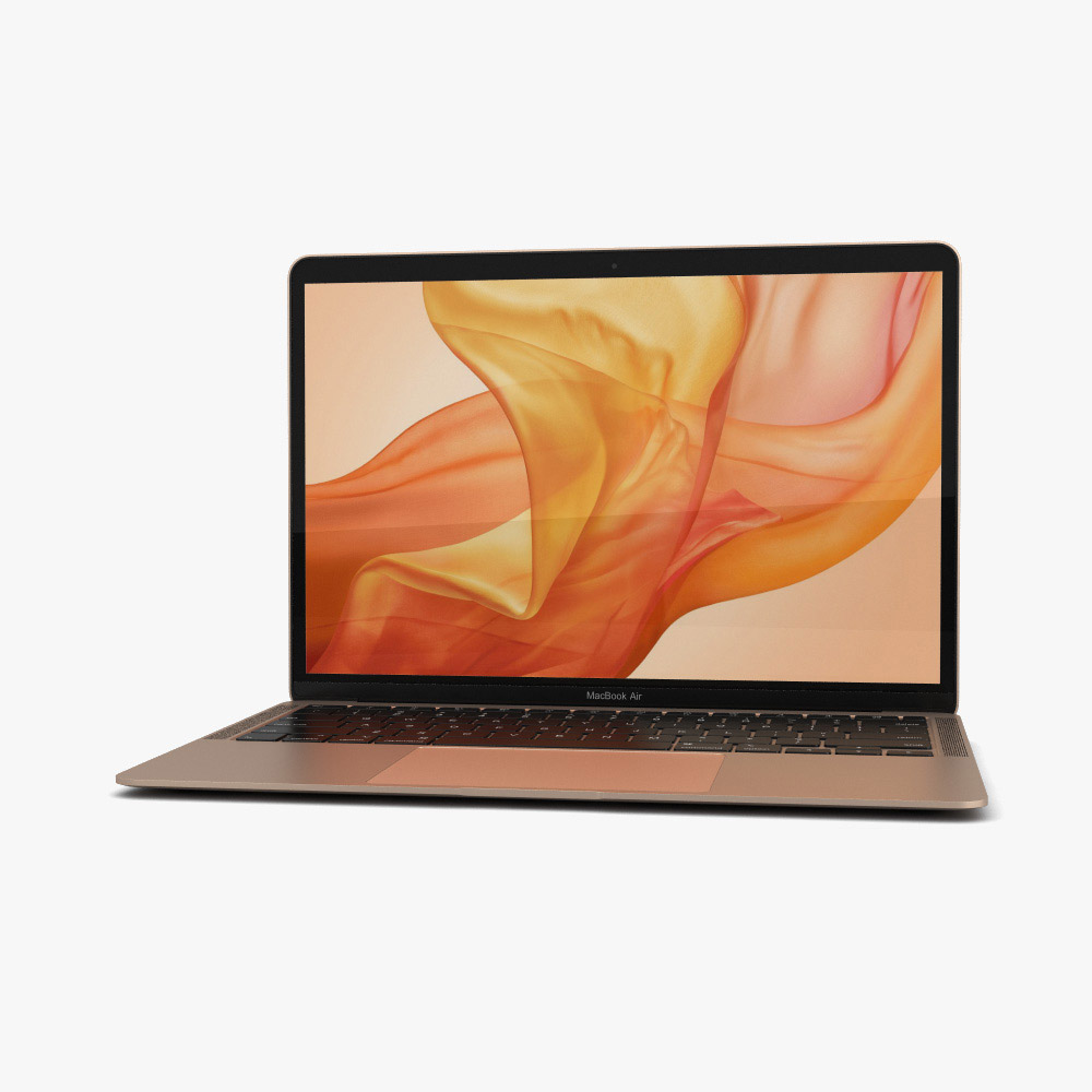 Apple MacBook Air (2020) Gold Modèle 3D