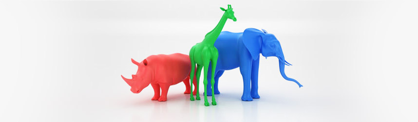 Animales en 3D listos para imprimir