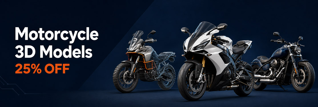 Motorcycle 3D models