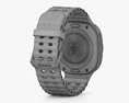 Samsung Galaxy Watch Ultra Titanium Gray Case Marine Band Orange 3D 모델 