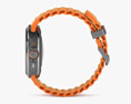 Samsung Galaxy Watch Ultra Titanium Gray Case Marine Band Orange Modello 3D