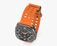 Samsung Galaxy Watch Ultra Titanium Gray Case Marine Band Orange Modello 3D