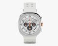 Samsung Galaxy Watch Ultra Titanium White Case Marine Band White Modello 3D