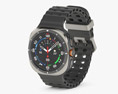 Samsung Galaxy Watch Ultra Titanium Silver Case Marine Band Dark Gray 3D模型