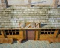 Wild West RailStation with Train 3D模型
