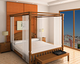 Schlafzimmermöbel 2 3D-Modell