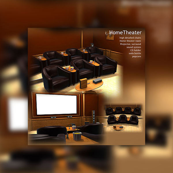 Home Theater 3D model