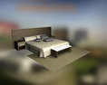 Hotel Room Set 02 Modello 3D