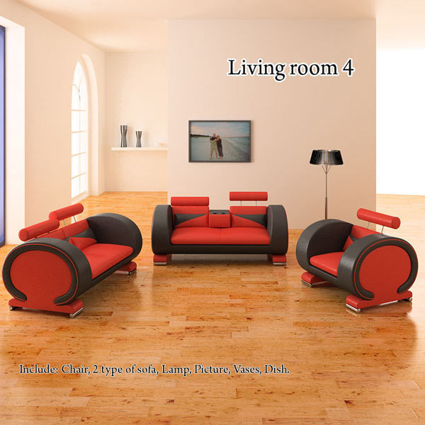 Living Room 4 Set 3D model