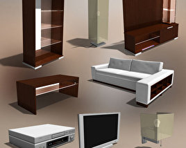Living Room 2 3D model