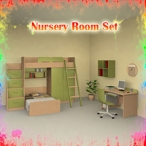 Nursery Room 04 Set Modelo 3d