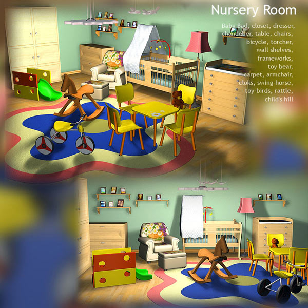 Nursery Room 01 Modelo 3D