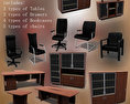Office Set 08 Modelo 3D