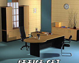 Office Set 17 Modello 3D