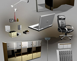 Office Set 23 3D-Modell