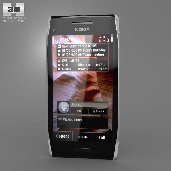Nokia X7-00 Modèle 3D