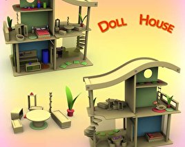 Doll House Set 02 Modelo 3d