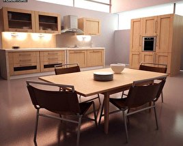 Kitchen Set I1 3D-Modell