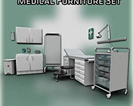 Medical Furniture Set 3D модель
