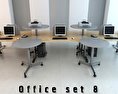 Office Set P08 3D 모델 