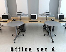 Office Set P08 3D model