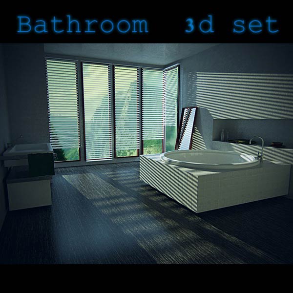 Bathroom Set 3D-Modell