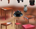 Chinese Interior Café 3D-Modell