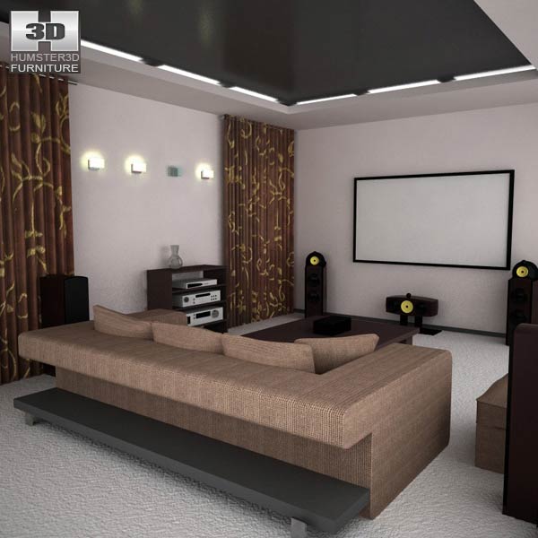 Home Theater Set 05 3D модель