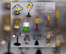 Lamps Set 3D 모델 
