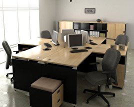 Office Set P06 3D模型