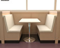 Dining room 04 Set - A Fast food レストラン Furniture 3Dモデル