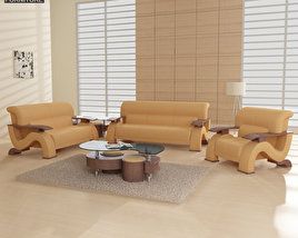 Living Room Furniture 06 Set 3D model
