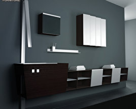 Bathroom Furniture 05 Set Modèle 3D