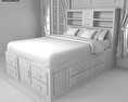 Bedroom furniture set 24 3d model