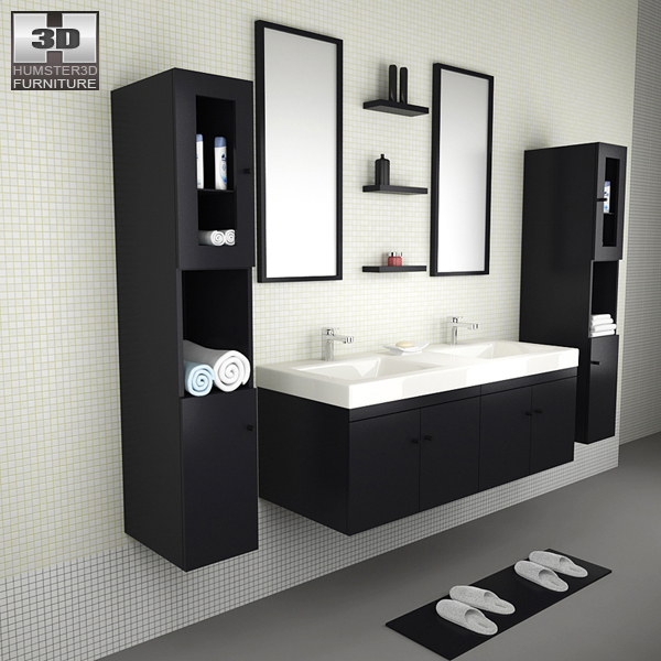 Bathroom Furniture 08 Set 3d model