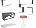 Garage Furniture 04 Set 3D-Modell