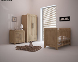 Nursery Room Furniture 09 Set 3D модель