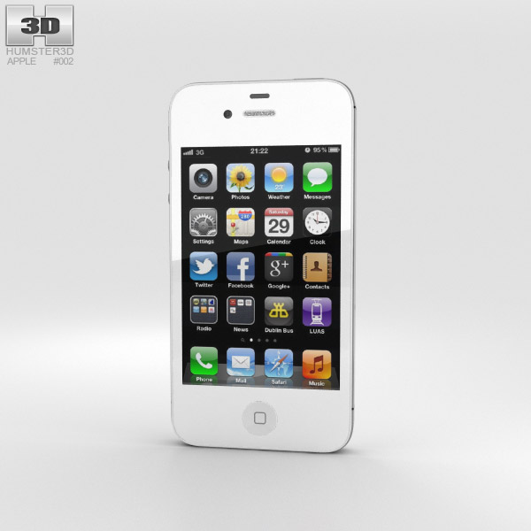 Apple iPhone 4s 3D 모델 