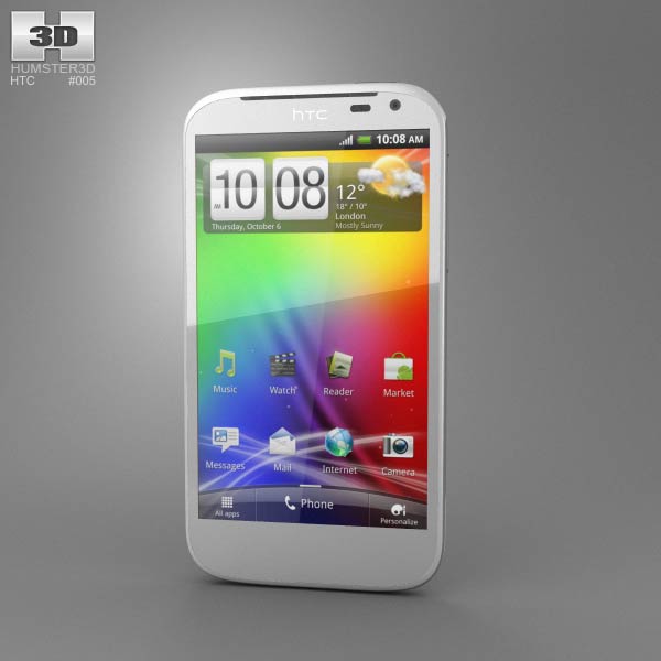 HTC Sensation XL Modello 3D