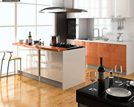 Kitchen set 4 3D model