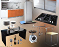 Kitchen set 4 3D 모델 