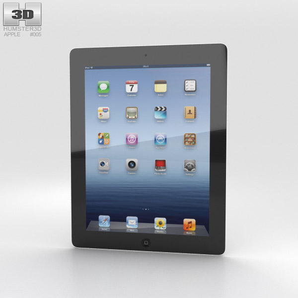 Apple The new iPad WiFi (iPad 3) 3D model