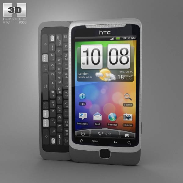 HTC Desire Z 3D-Modell