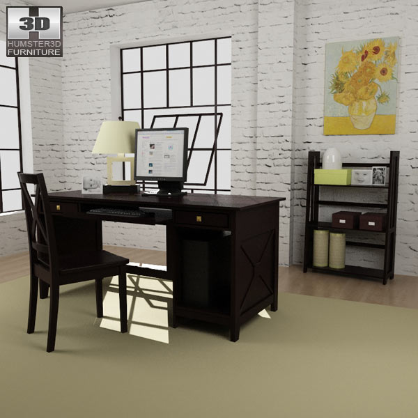 Home Workplace Furniture 07 Modelo 3d