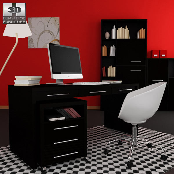 Home Workplace Furniture 08 Modelo 3d