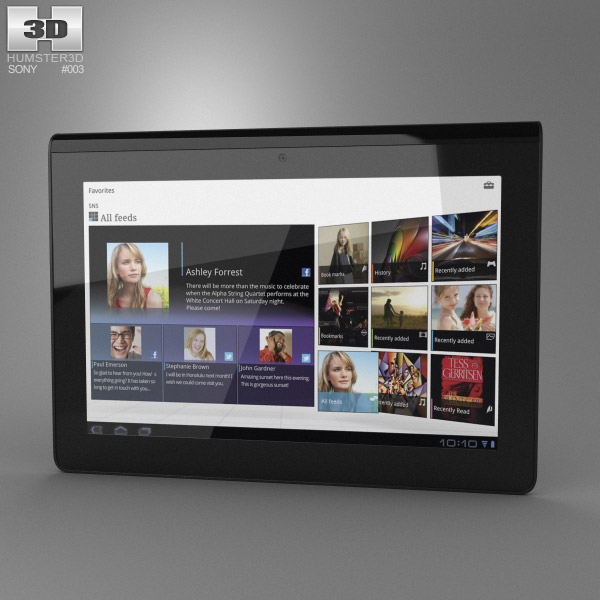 Sony Tablet S 3d model