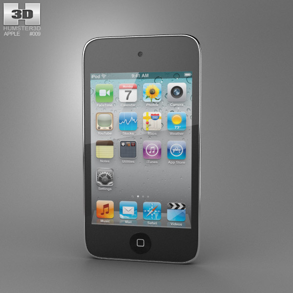 Apple iPod Touch 4 3D model