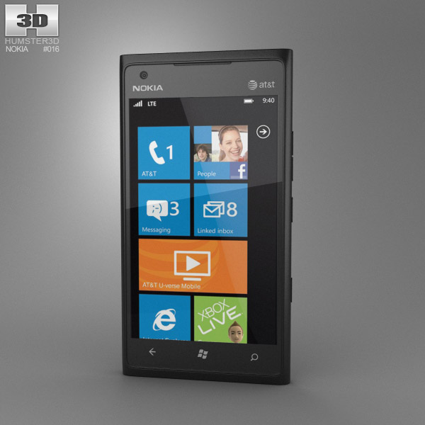 Nokia Lumia 900 3D 모델 
