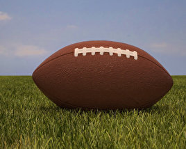 American Football Ball 3D model