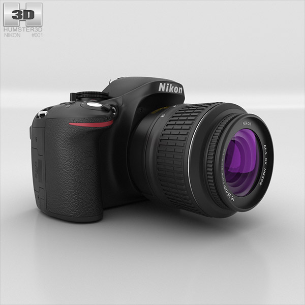 Nikon D5200 3D model